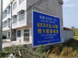 光泽墙体广告质量分析